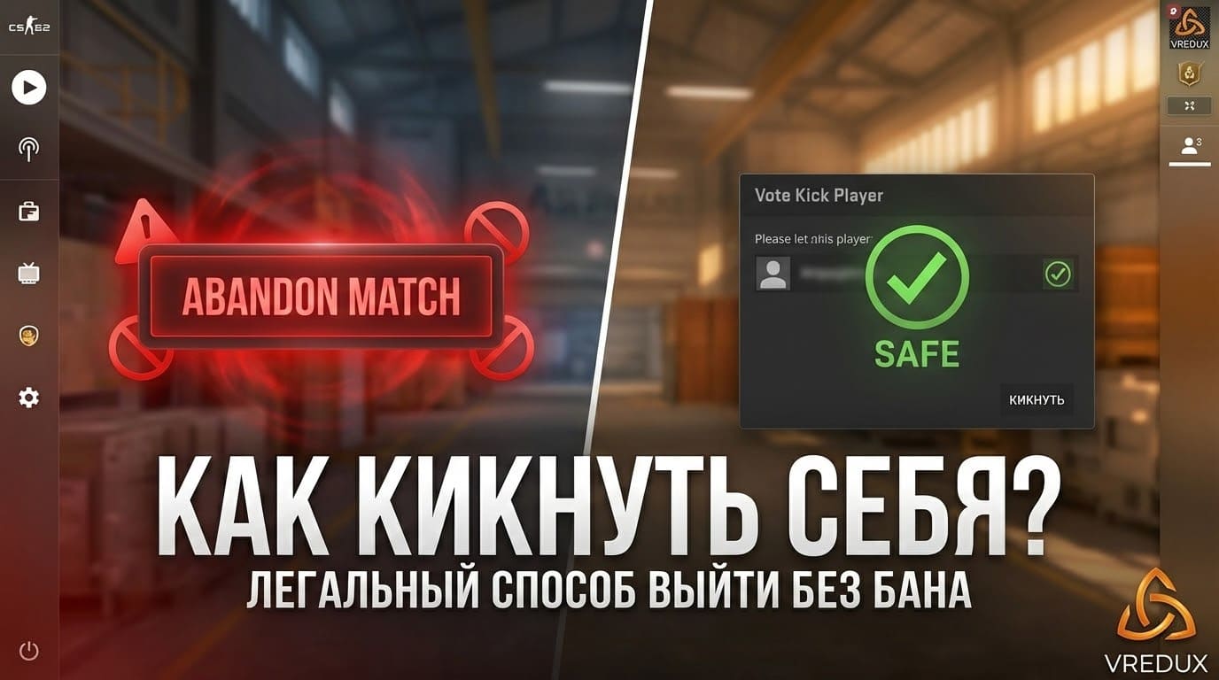 как кикнуть себя в кс 2 через консоль меню